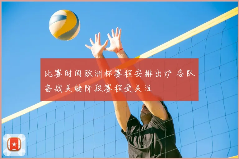 比赛时间欧洲杯赛程安排出炉 各队备战关键阶段赛程受关注